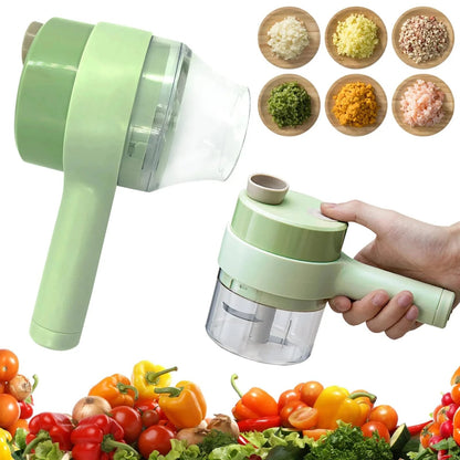 Electric Handheld Vegetable Cutter Slicer | Multifunctional Food Chopper for Fast Kitchen Prep
