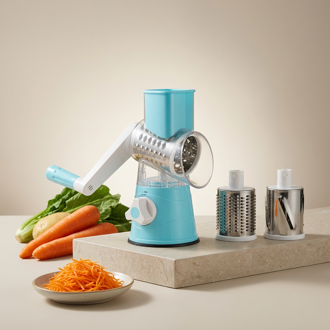 Premium Green Vegetable Cutter | Multi-Functional ABS Plastic Kitchen Chopper & Slicer