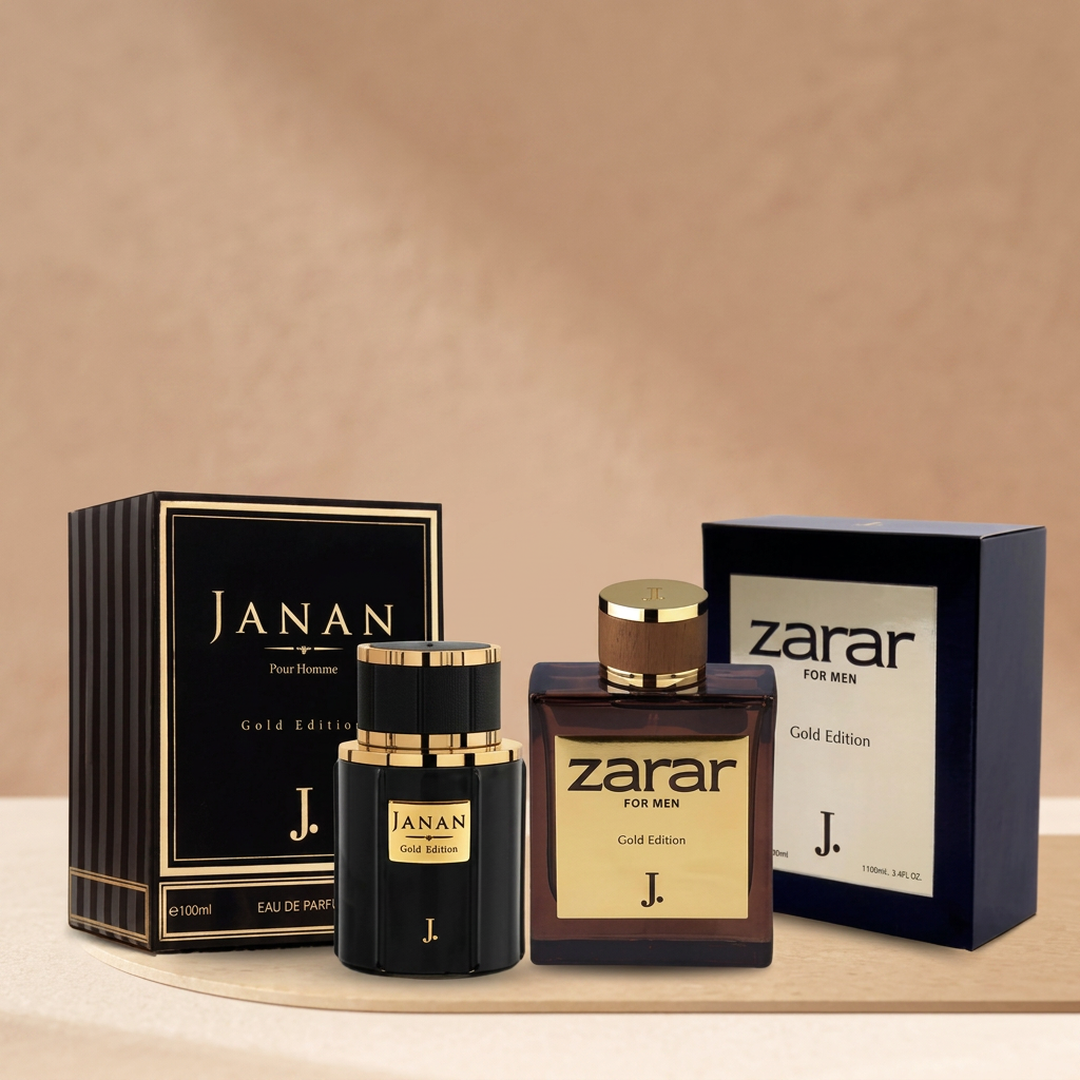 Janan & Zarar Gold Perfume Pack of 2 | Premium Long-Lasting Fragrance Set